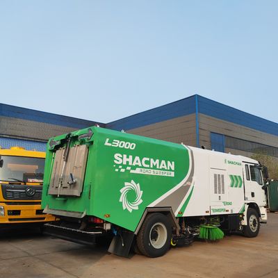 SHACMAN L3000 зам, талбайг шүүрдэх, тоос соруулах болон угаах зориулалтын олон үйлдэлт цэвэрлэгээний автомашин